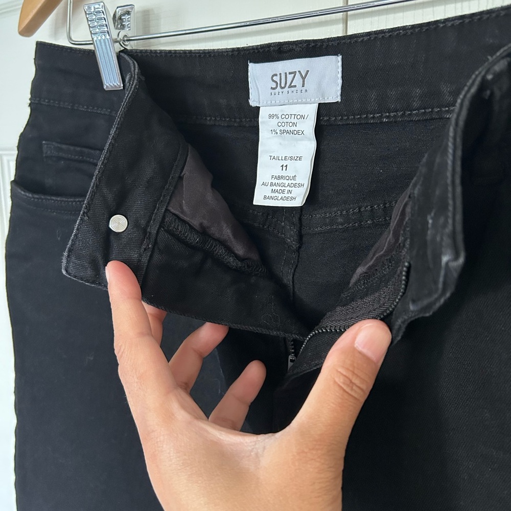 Black Denim Skirt - Picture 3 of 5